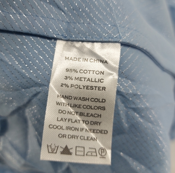 Hill House The Nesli Nap Tiered Midid Dress Blue with Silver Threading - Picture 5 of 7